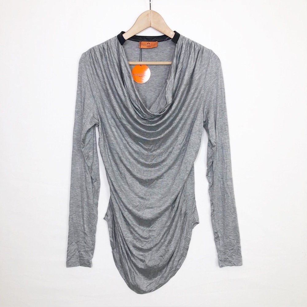 Patrizia Luca grey ruched side top